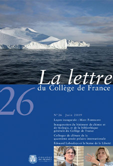 La lettre du Collège de France, numéro 26, juin 2009