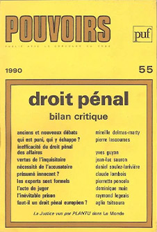 Pouvoirs, octobre 1990, numéro 55