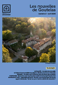Page de couverture, les nouvelles de Goutelas numéro 2, avril 2025